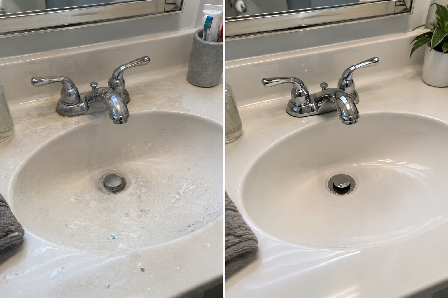 Illustrative cleaning concept, not customer work: sink.